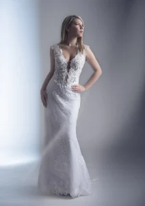 νυφικά με δαντέλα