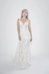 νυφικά με δαντέλα