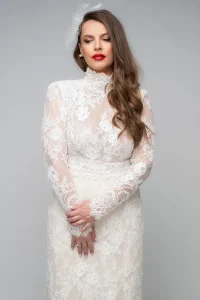 νυφικά με δαντέλα